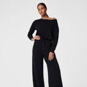 AirEssentials Off-Shoulder Jumpsuit  Very Black / Petite / XS   NWT